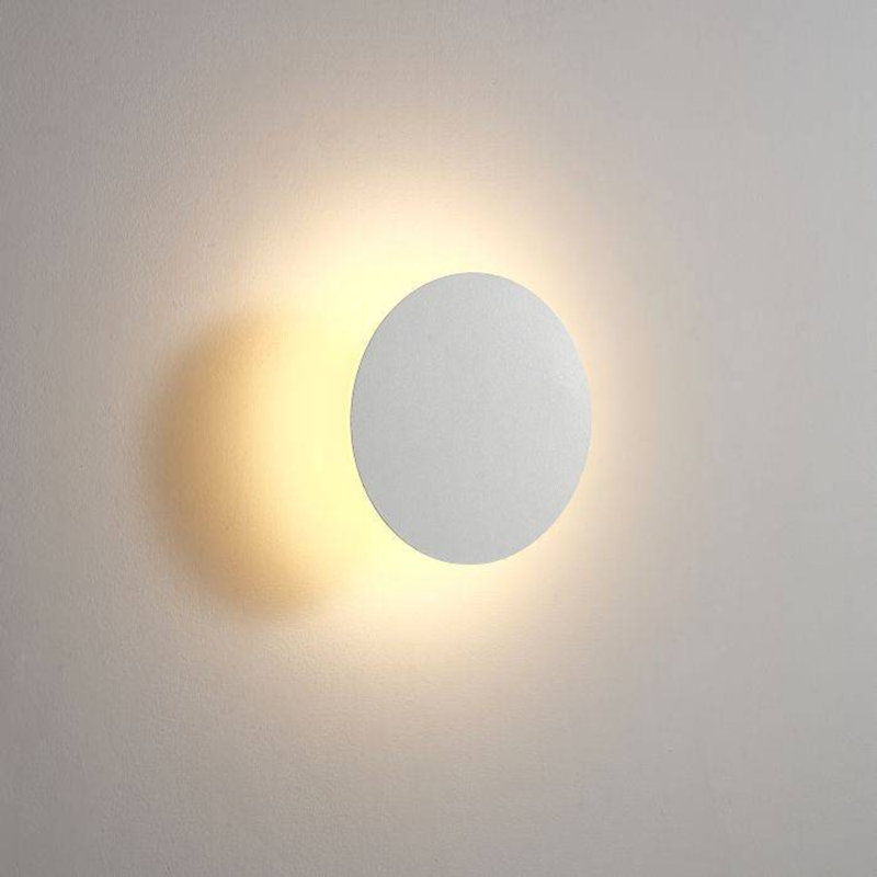 UltraBeam 6 Watt LED Round White Bathroom Wall Light IP65 Rated  3000k Warm White