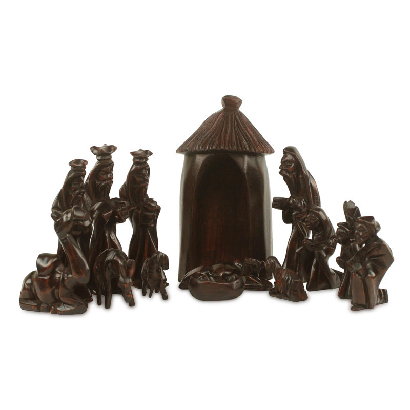 Ensemble de crèche de Noël 14 pièces