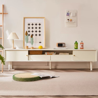 Beige Solid Wood TVStands