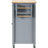 Grey Blue Kitchen Island Cart With Solid Wood Worksurface And Towel Holder, 4 Door Cabinet, 2 Drawers, Spice Rack, Locking Wheels Worktop, &-1807743227
