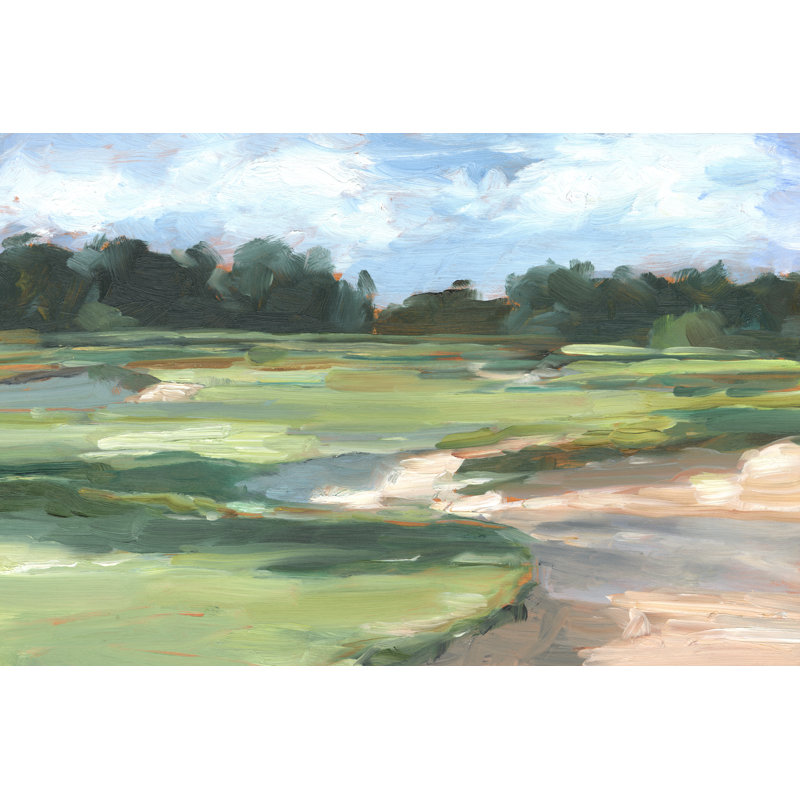 «Golf Course Study II» par Ethan Harper - reproduction d'art sur toile tendue, H 20 po x l 30 po
