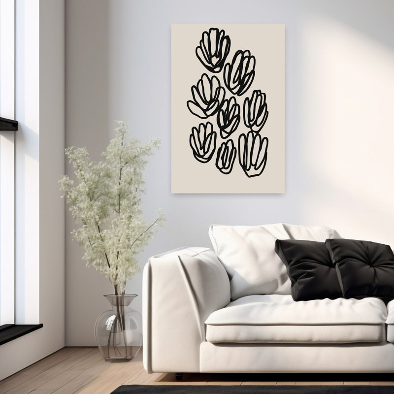 Art contemporain contemporain abstrait, H 36 po x l 24 po