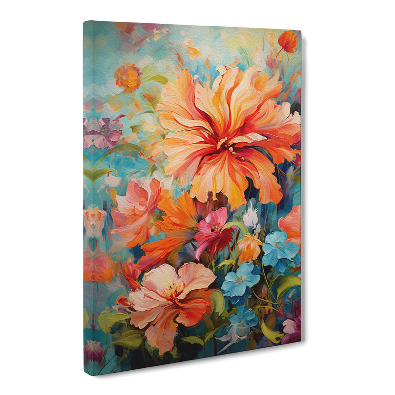 Floral Expressionism No.4 - Print, 76cm H x 50cm W x 3cm D