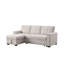 Canapé-lit modulaire réversible en tissu tissé l 84,5 po Lucca II-98854024