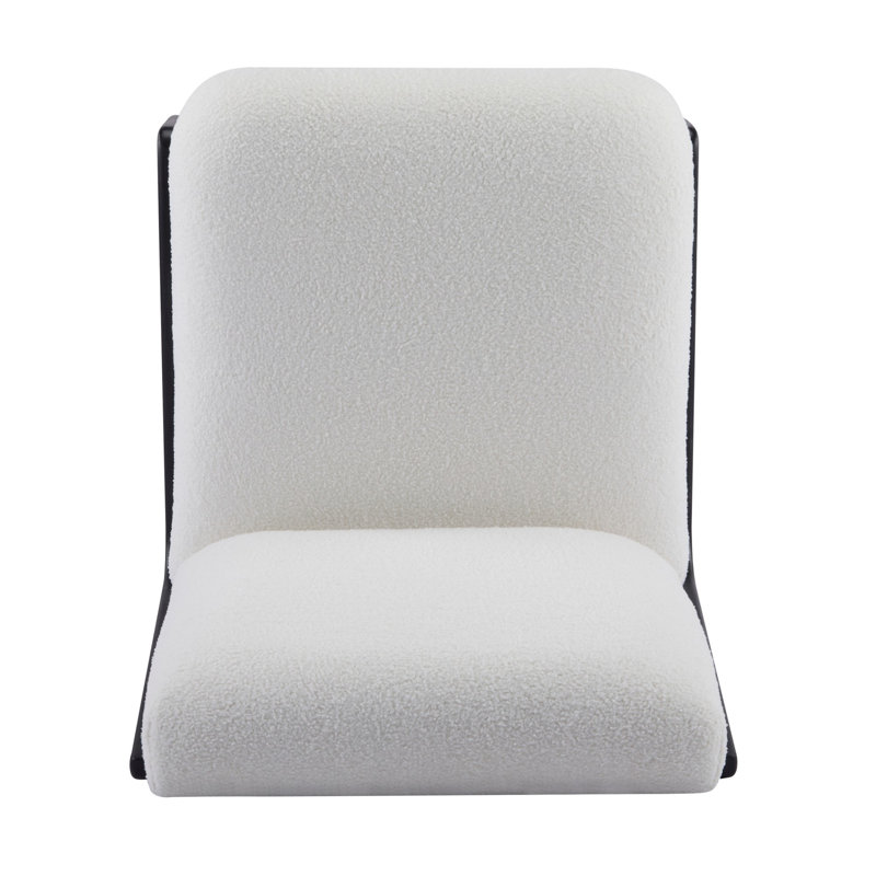 Ensemble de 2 chaises d'appoint avec cadre en bois massif Scott Living, Blanc