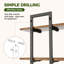 Tablettes flottantes pour jardinières murales pour plantes d'intérieur Tablettes suspendues