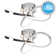 Cleophis Set of 2 Matt Black LED Loop Ceiling Lights