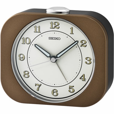 Bedside Alarm, Quartz, Brown