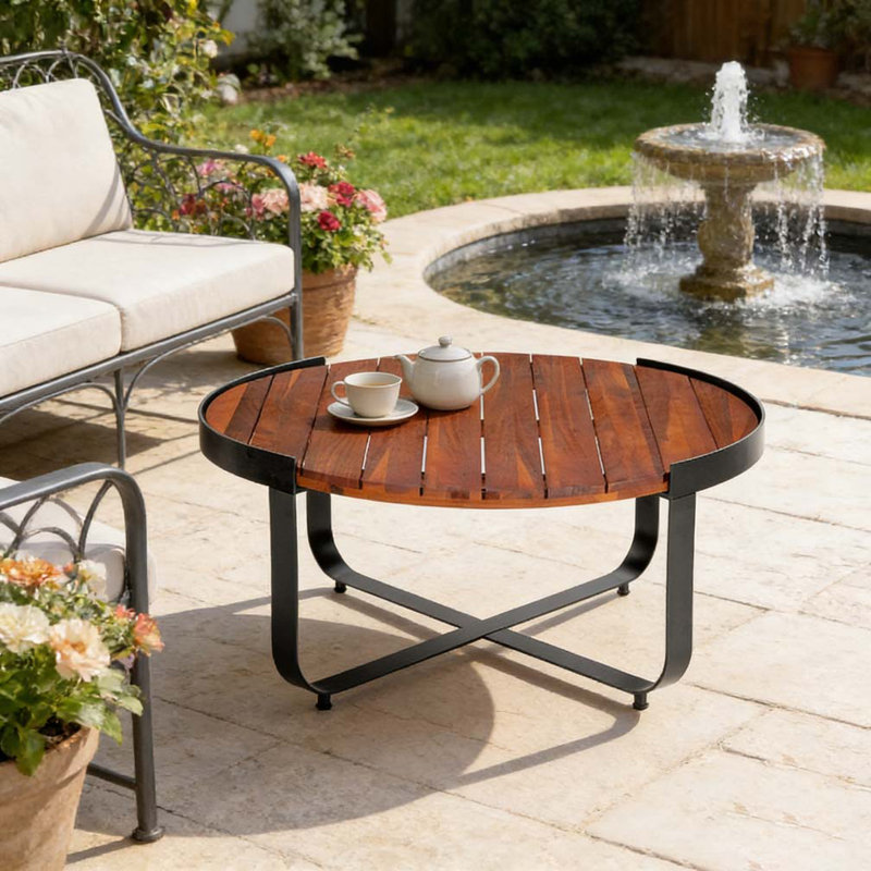 Table basse, Acajou