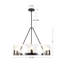 Lustre noir 29 po avec verre d'eau transparent Eira-1501038051