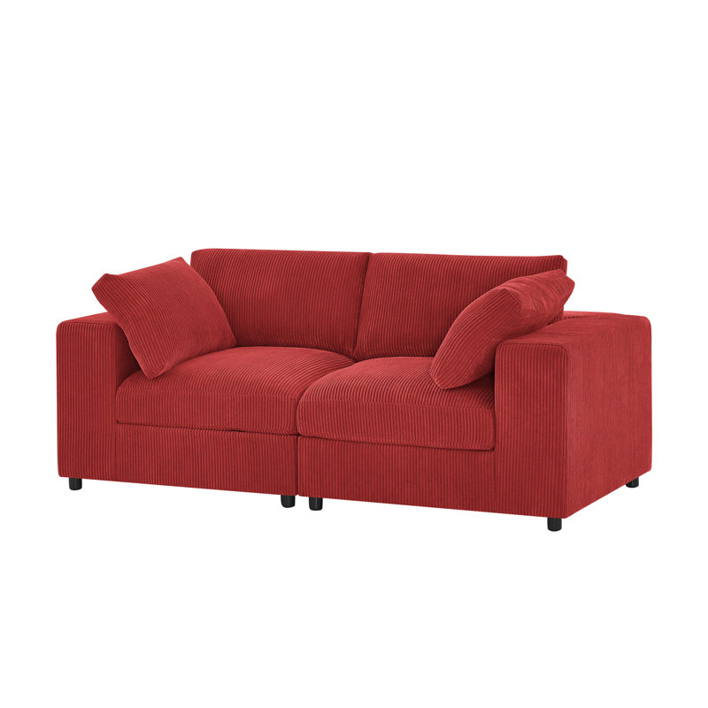Causeuse Aronas, Rouge