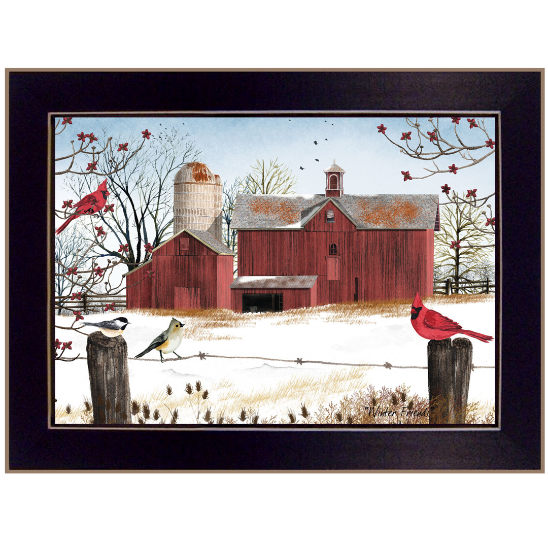 Winter Friends Framed Wall Art for Living Room, Home Wall Decor by Billy Jacobs August Grove®
