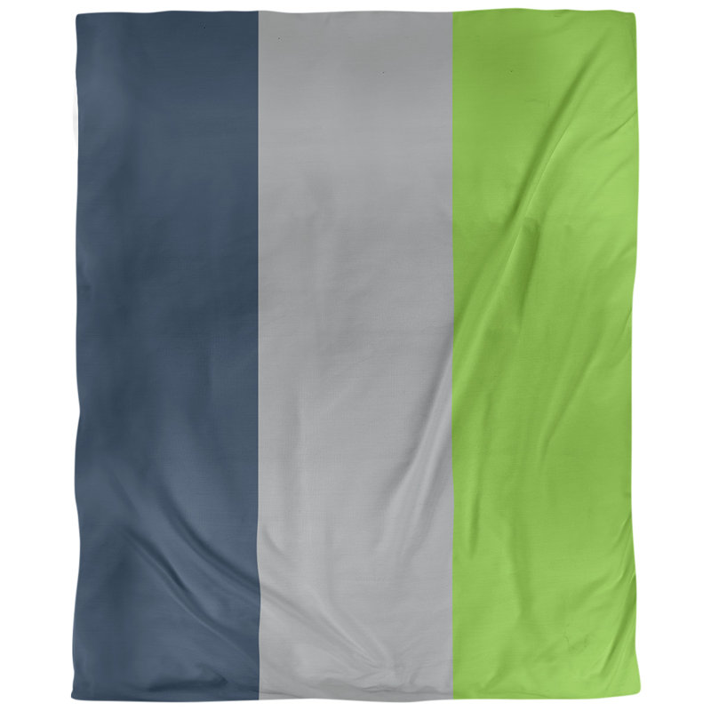 Housse de couette réversible basket Minnesota, Polyester brossé, Housse de couette pour très grand lit