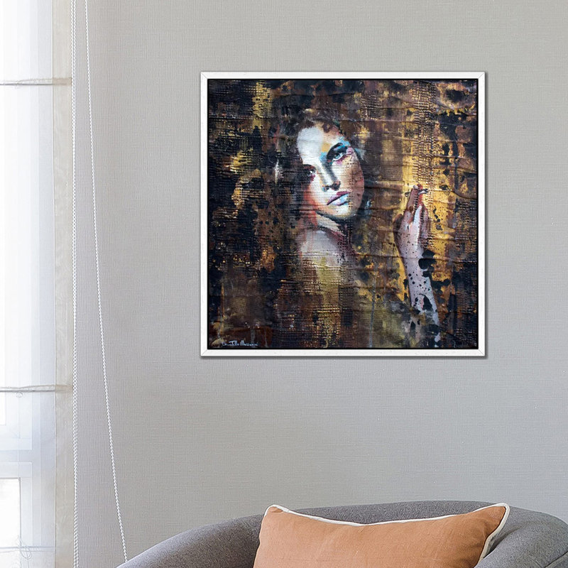 I Never Mean To Take Out On You by Donatella Marraoni - Print on Canvas, White Framed, 66.04 cm H x 66.04 cm W