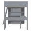 Lit mezzanine double avec bureau et tablette-543575352