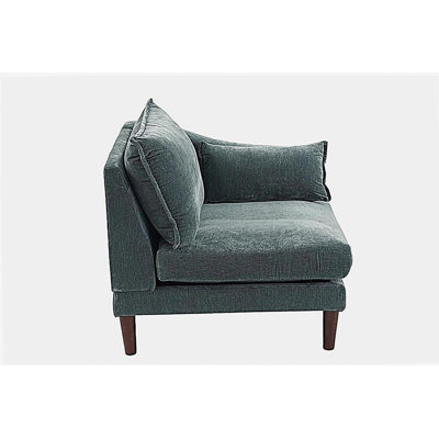 Superbe fauteuil à accoudoirs en tissu minéral 1 pièce Morgan