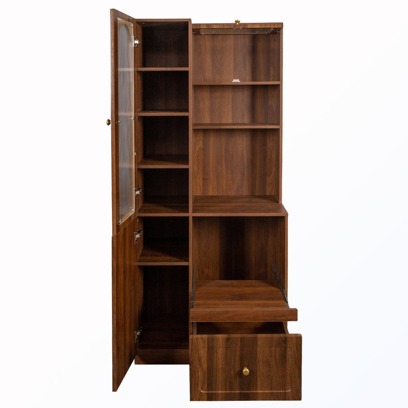 Kitchen Pantry Cabinet with Pull-Out multi-tier shelf