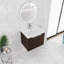 Armoire de salle de bain 24 po avec lavabo en résine, portes à fermeture en douceur et fixation flottante pour les petites salles de bain-126233319