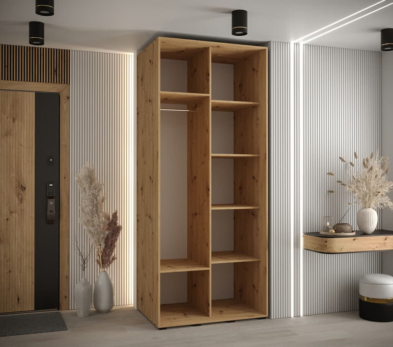Brec 120cm Sliding Door Wardrobe