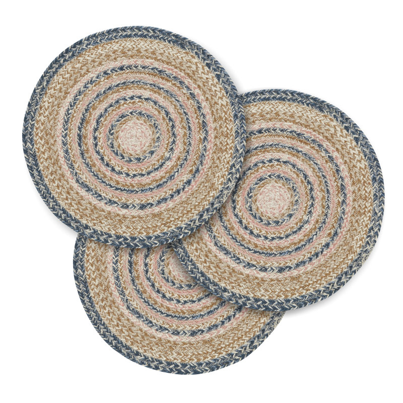 Ensemble de 3 sous-verres en jute de 15 po Kaila