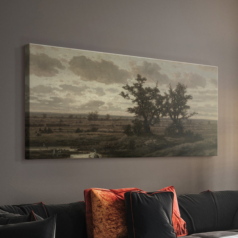 Série paysage - DMCVII - Toile tendue avec châssis - Prêt à être accroché, H 24 po x l 48 po