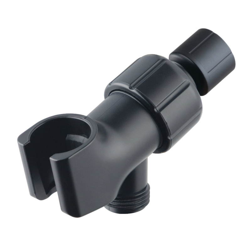 Kingston Brass Shower Scape Hand Shower Arm Bracket with Hose Outlet, Matte Black
