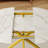 Extendable Pedestal Dining Table With X-metal Legs