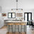 Delmis 3 - Light Kitchen Island Pendant Rustic Linear Chandelier with Clear Glass Shades-93616518