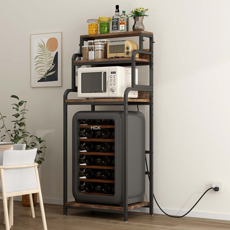 Mini-réfrigérateur à 4 niveaux avec rangement, mini armoire avec rangement