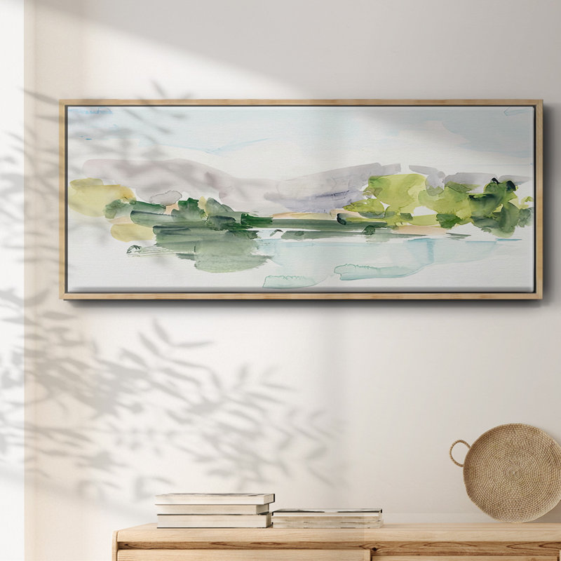 Tangerine Sunset II- Framed Canvas