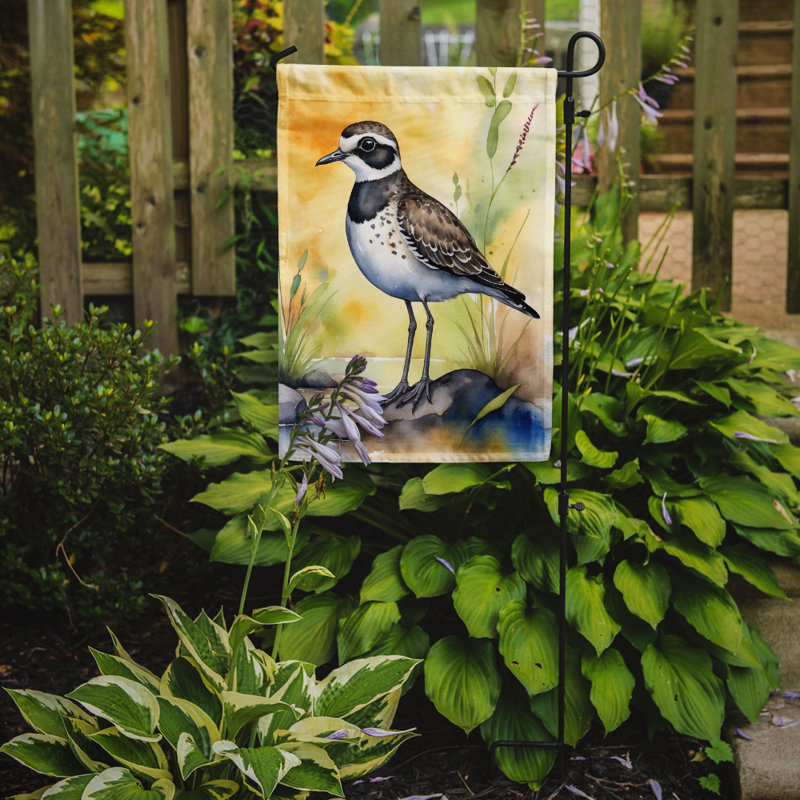 Drapeau de jardin Surfbird Bird, Pluvier doré américain