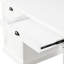 67'' Home Office Writing Table With Storage, White. 2 Cabinets, 3 Drawers. Spacious Work Area For Living Room, Study. Solid Wood & . Modern Style. Silent Drawer Rails. Adjustable Shelves Desk Back,
