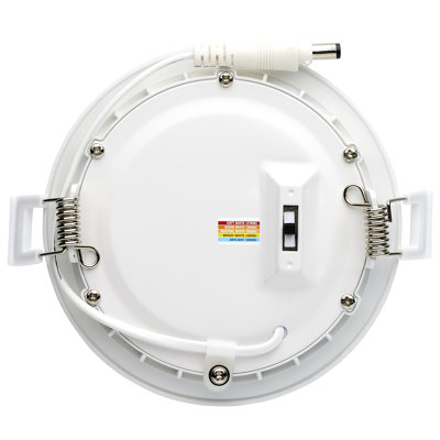 10 Watt LED Direct Wire Downlight 4-Inch CCT Selectable Round Remote Driver Black Finish
