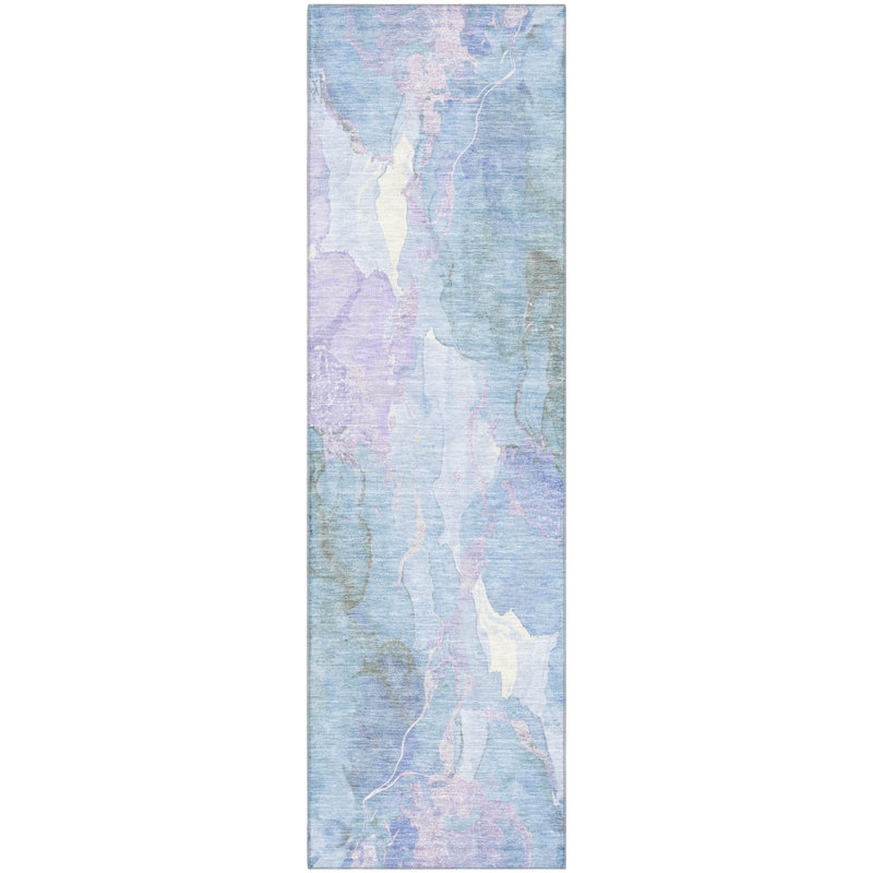 Premium Machine Washable Verlin AMF1785 Abstract Rug, Runner 2'3" x 7'6"