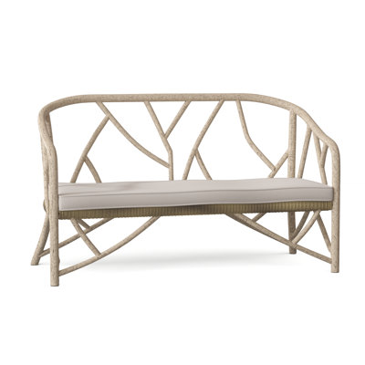 River Run 60'' High-Density Polyethylene (HDPE) Wicker Outdoor Loveseat