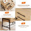 48 cm W Bedside Table-702763755