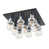 Chrome poli / noir doux