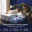 Matelas hybride en gel à mémoire de forme 12 po extra-long avec mousse à mémoire de forme à récupération lente et lent avec isolation des mouvements et régulation de la température pour hôtel, chambre à coucher, appartement