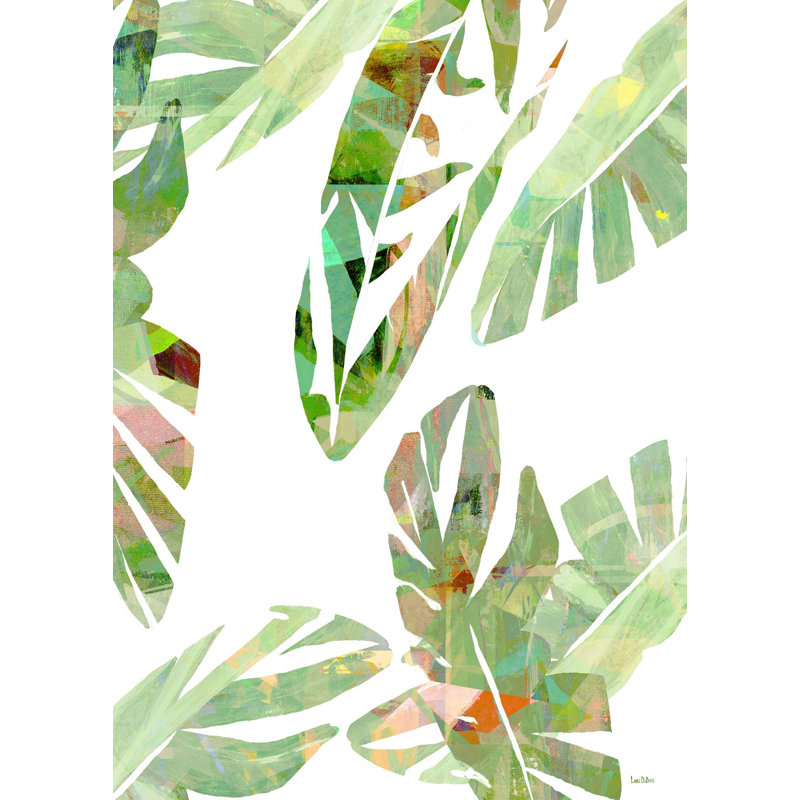 Island Sun II Print, 40" H x 28" W x 2" D, Light Green, Wrapped Canvas