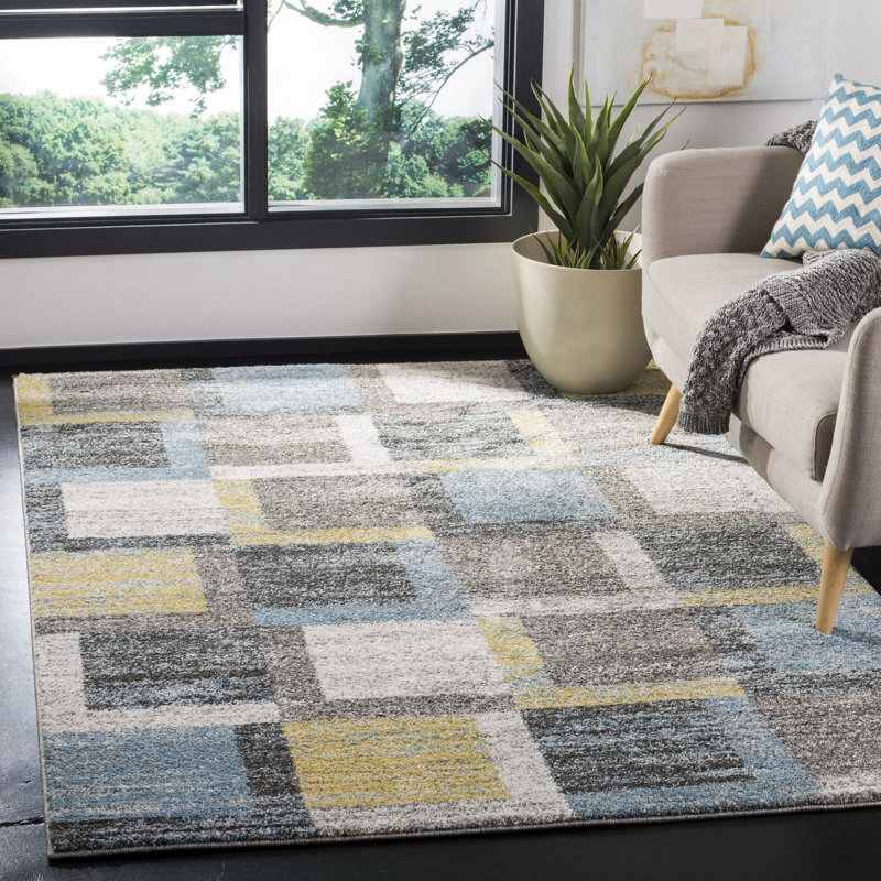 Tahoe Performance Geometric Rug, Rectangle 8' x 10'