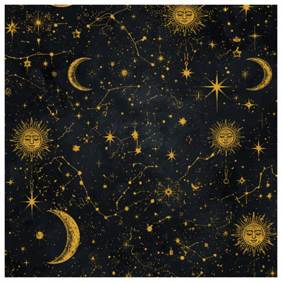 Celestial Sun Moon Motif Comforter