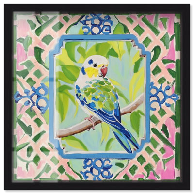 Garden Gate II Shadowbox Print Modern Coastal Art by Art Remedy