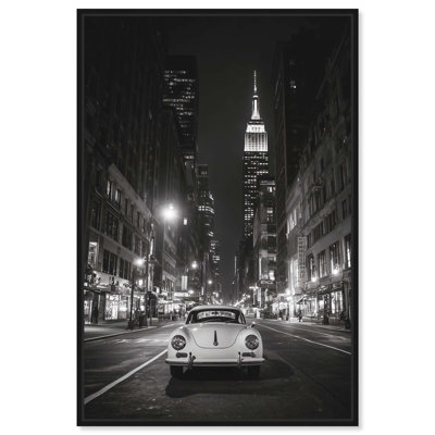Good Old New York Canvas Print Travel Wall Decor by Art Remedy, Black Frame, 10 x 15