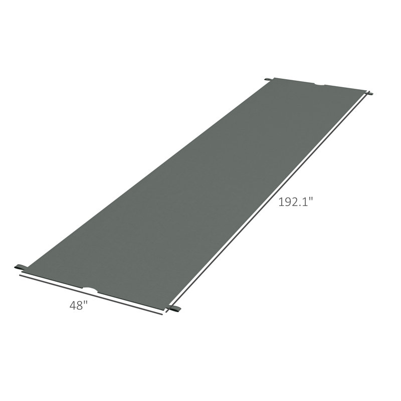 Dark Gray UV Protection Polyester Pergola Canopy Replacement