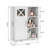 Freestanding Bathroom Storage Cabinet With Open Storage Kitchen Pantry Cabinet With Doors