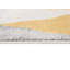 Tapis jaune à motif abstrait Ayo-886533775