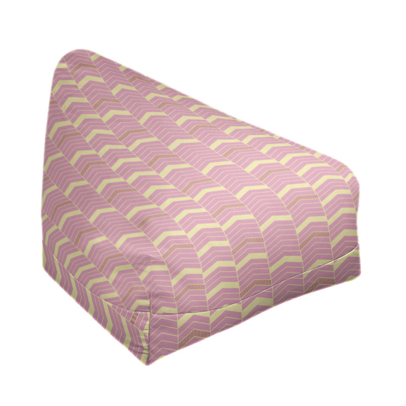 Fauteuil à billes standard &, H 27 po x L 30 po x P 25 po, Jaune-rouge / rose, Pas de bourre