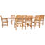 Angelicamae Outdoor 9 - Piece Teak Dining Set with Cushions