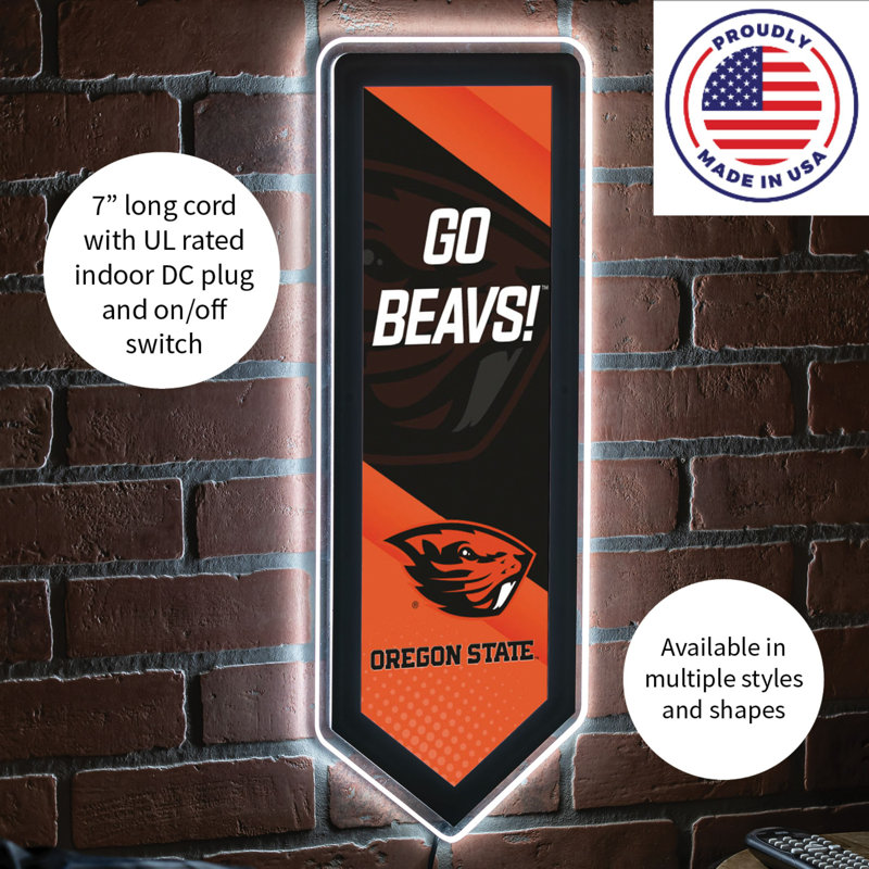 Enseigne murale NCAA Team Pennant, Université de l'état de l'Oregon