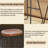 26 Inch Barstool Chair for Kitchen Island, Rustic Saddle, Seat Backless Stools with Metal Leg-118671207
